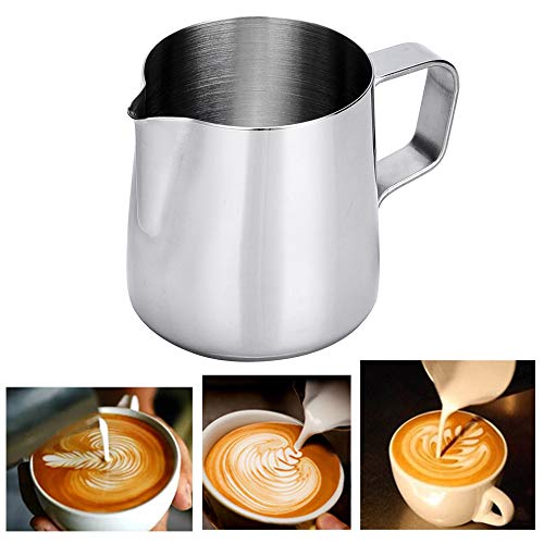 Dailyart Milk Frothing Jug Frothing Pitcher Espresso Steaming Pitcher Barista Tool Coffee Machine Accessory 304 (18/8) Stainless Steel 160ml (7 oz(mini))