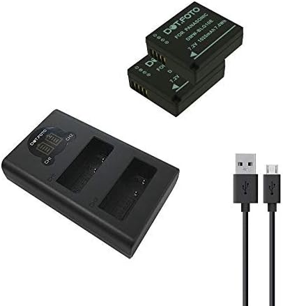 Dot.Foto DMW-BLE9, DMW-BLE9E, DMW-BLG10, DMW-BLG10E Premium 1025mAh Battery (2-pack) & USB Dual Charger for Panasonic DC-TZ99