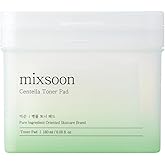 mixsoon Centella Asiatica Toner Pad-Soothing, Hydrating and Balancing Facial CICA Pads, Gentle Daily Care for Sensitive, Calm Skin 180ml / 6.08 fl.oz. (120 Sheets) Korean Glass Skin Care