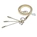 MoYoTo Womens Fashion Gold Waist Chain Jewelry Belts Elastic Belts For Dress with Tassel (Bow-Gold)