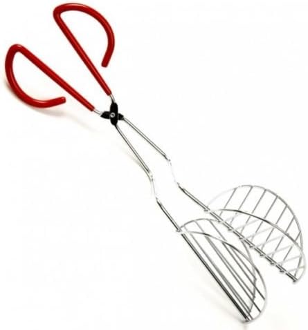 Taco Shell Maker Press Tortilla Fryer Tongs Plated Steel 13 Inch Long