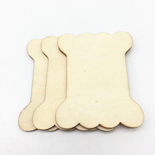 55x70mm Natural Wood Embroidery Floss&Craft Thread Bobbins Spools Bobbin Reel Organizer DIY Sewing Tool Crafts Twine Spool Die Cutting Tag Embellishments Pack of 10