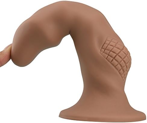 Flesh Colored Realistic Body Massager,Female Intimate and Comfortable face Massager,Medical Liquid Silicon Massager with Suction Cup