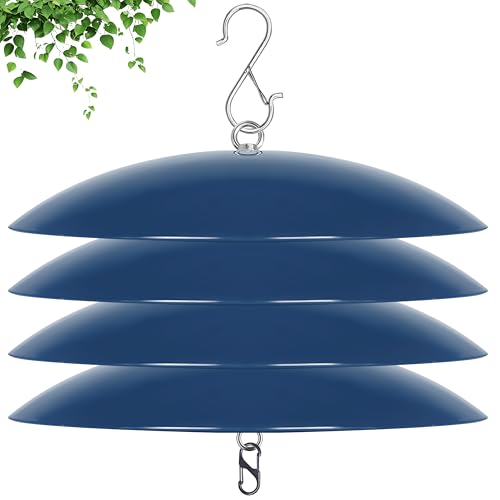 Bird Feeder Rain Cover Blue 4-Pack
