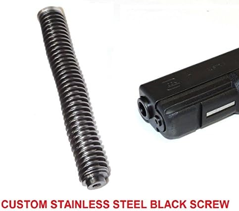 CENTENNIAL DEFENSE SYSTEMS STAINLESS STEEL GUIDE ROD ASSEMBLY WITH 18 LB ISMI SPRING FOR GLOCK G19, 23, 32, 38 GEN 1-3 AND CUSTOM MACHINED STAINLESS STEEL BLACK OXIDE COATED HEAD SCREW.