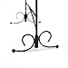 Huji Black Jewelry Organizer Rack Earring Holder Necklace Bracelet Stand Display Storage (1 Pack, Steel Earrings Holder)