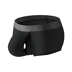 Cerahome Men's Boxers Briefs Fly Pouch Front Open