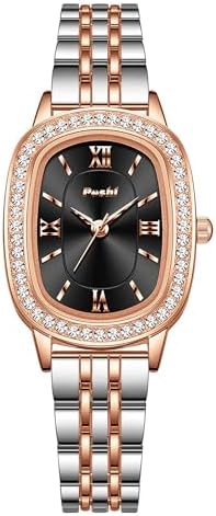 Prismatic Diamond Watch Fashion Luxury Women\'s Analog Quartz Watch Stainless Amazon.com: OLEVS ​​Ladies Red Crystal Rhinestones Watches  main image 3