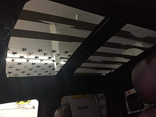Montree Shop Ford F150 Distressed Flag ROOF Panel SUNROOF Decal F-250 F-350 2015-2018 2019