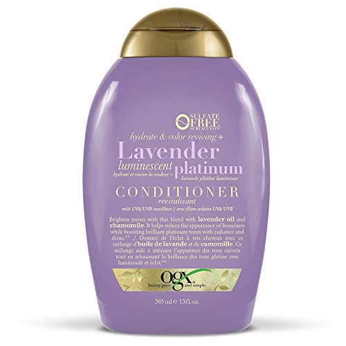 OGX Hydrate & Color Reviving + Lavender Luminescent Platinum Conditioner, 13 Ounce
