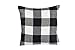 Jartinle 4 Pack Farmhouse Decorative Black White Buffalo Check Plaids Throw Pillow Cases Cotton Linen Decorative Cushion Cover Throw Pillowcase 18x18 inch Fall Halloween Home Decor
