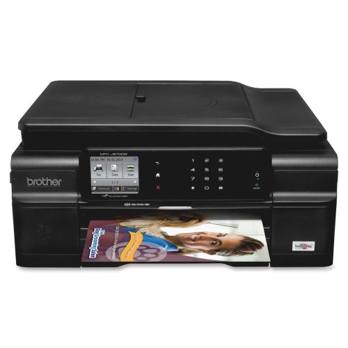 MULTIFUNCTION - COLOR - INK-JET - PRINT, COPY, SCAN, FAX - BLACK (FAST MODE): UP (MFC-J870DW) - - Thumbnail 3
