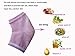 EXPER Moisturizing Gel Heel Socks for Dry Cracked Heels Damaged Cuticles and Calluses Skin Pack of 2 Pair (Pink + Grey)