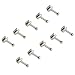 Zorvo 10 Bags Dental Orthodontic Stainless Steel Crimpable Hook for Long Type