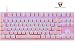 Motospeed CK82 Professional Mechanical Keyboard, RGB Backlight Support Wired USB,Ergonomic Design, 87 Keys Gaming Keyboard Red Switch for Gaming or Office(Pink)