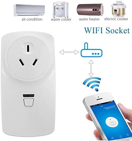 xlpace 16A Wifi Wireless Remote Smart Switch Socket Plug Outlet Timer APP for ECHO ALEXA Google Home