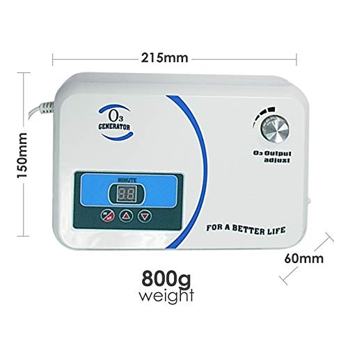 Ozone Generator 500mG/hr Industrial O3 Air Purifier Deodorize, High Capacity Ozone Machine Odor Removal with Air Dryer/Timer/Adjustable Output, Air Quality Purifier