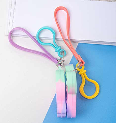 Joy Jolly Simple Dimple Decompression Toys, Simple Dimple Fidget Toy Portable Keychain, Stress Toys Handheld, Mini Simple Dimple Ring Key, Autism Early Educational Brain Development Toy, 2er Pack