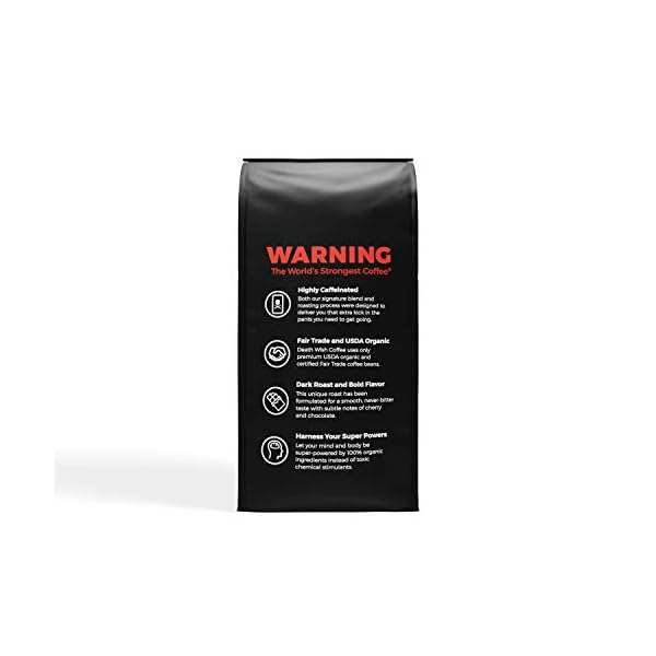 DEATH WISH COFFEE Whole Bean Coffee [16 oz.] The World's Strongest