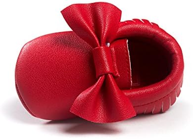 GZYIBU Baby Moccasins Bow Shoes Newborn Firstwalker Anti-slip Leather Infant Loafers