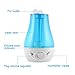 Ultrasonic Cool Mist Humidifier - OUTAD Durable Whisper-quiet Operation - 3 Liter High Capacity with Whole House Humidifier with LED Nightlight- Over 12 Hours of Use,Automatic Shut-off for Home Office