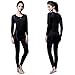 FITEXTREME Womens MAXHEAT Fleece Long Johns Thermal Underwear Set Black L