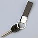 Zelta Simple And Easy to Install Keys KeyChains,Genuine Leather And Eco-friendly Zinc Alloy Black Key Chain