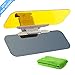 Yizen Extender Anti Glare Anti Dazzle Universal - Car Visor，2 in 1 Anti Dazzle Car Sun Visor for Night and Day, Universal Visor Extender for Eyesight Protecting，Sun Blocker Car Goggle with Car Cleanin