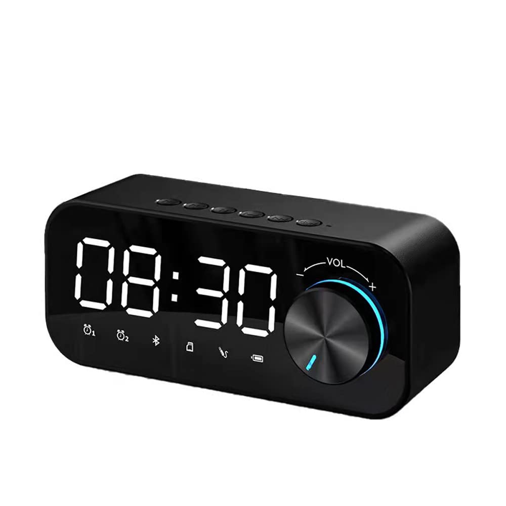 Hsthe Sea Smart mirror Bluetooth speaker subwoofer portable small audio mini clock home alarm clock plug-in card