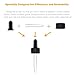 Cettkowns 8-Pack Glass Eye Pre-Assembled Droppers Included Glass Droppers, Black Bulb and Tamper Seal for 5ml (1/6 Ounce) Essential Oil Bottles