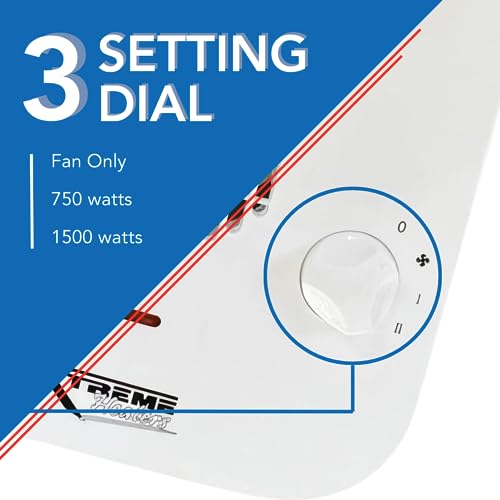 Xtreme Heaters Boat, Cabin & RV Heater Overheat Protection, TipOver Protection, Portable