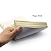 EzSos A5 Paper, A5 Refill Paper, Loose Leaf Binder Notebook with Label, Personal Agenda, Refills 6 Hole Lined Filler Paper for A5, 8.4 X 6.1 Inches, 106 Sheets/212 Pages, Beige