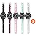 HALLEAST Compatible with Gear S3 Bands, Women Watch Bands Extremely Narrow Rubber Strap for Gear s3 Frontier/s3 Classic, Galaxy Watch 46mm, Galaxy Watch 3 45mm, 5 Colors 22mm