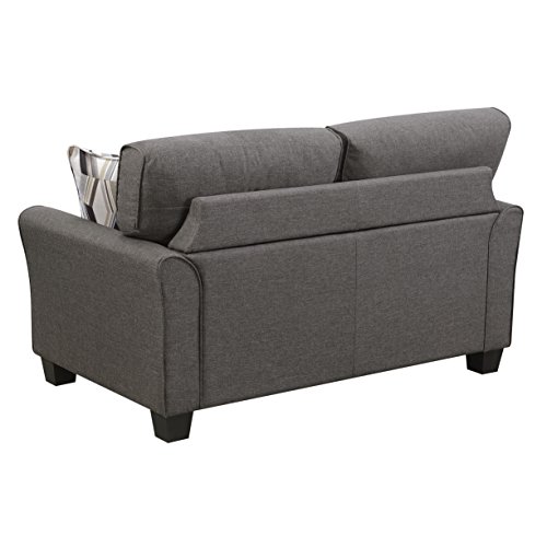 Artum Hill UP3-884 Olivia Loveseat, Espresso - Thumbnail 5