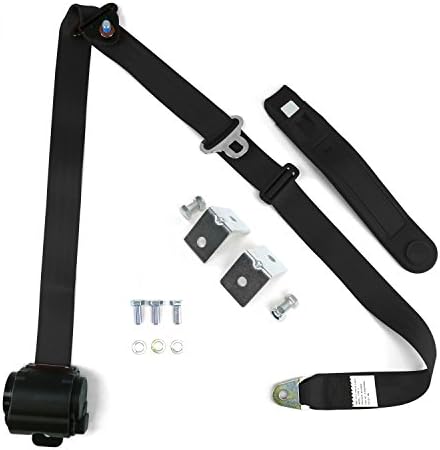 safeTboy STBSB3RSBKHPK8295JEEP Retractable Front Shoulder Seat Belt Jeep CJ YJ Wrangler 82-95 3 Point SafTboy saftboy