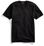 Goodthreads Men's Short-Sleeve V-Neck Cotton T-Shirt, Black, X-Large
