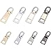 Frienda Zipper Pull Tabs Zip Fixer Replacements for Clothes Bags DIY Crafts, 2 Sizes, 4 Colors (8)