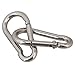 M4 40mm Multifunctional 304 Stainless Steel Spring Loaded Gate Snap Carabiner Quick Link Lock Ring Hook