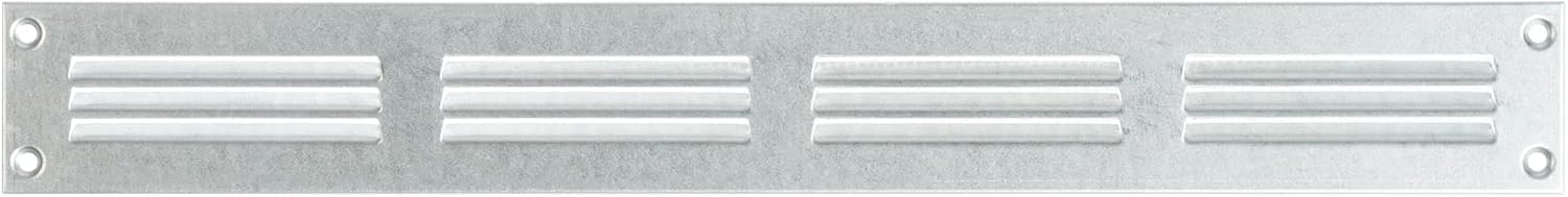 Steinberg14 Galvanised Steel 400x50mm Air Vent Cover with Insect Mesh - 16x2 inch Ventilation Grille - Air Vent Register for Walls and Ceilings - Ventilation Cover for Outdoor and Indoor