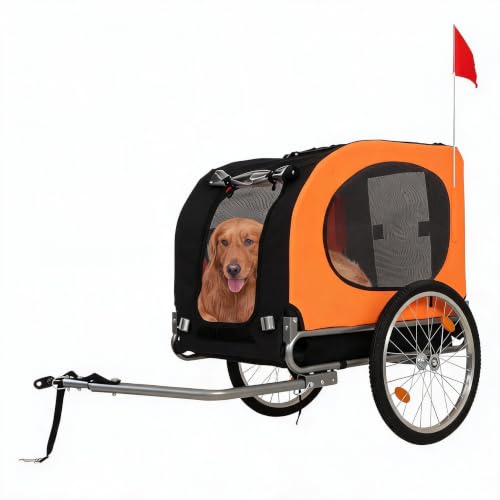 IDEALHOUSE Large Dog Bike Trailer