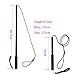 ANG Dog Flirt Pole,Extendable Dog Teaser Wand with 2 Replacement Chew Tail Rope,Interactive Dog Outdoor Toy for Training,Exercising(Black Large)