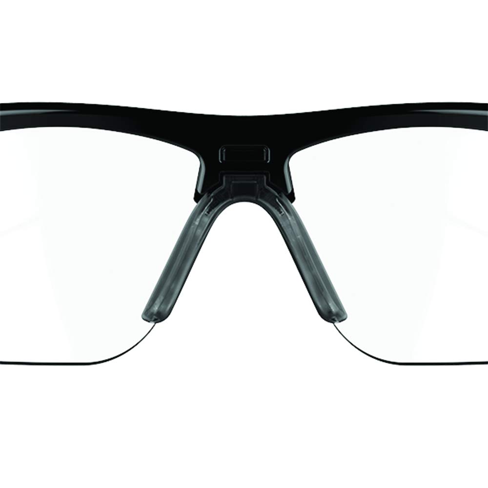 JSP Galactus Anti-mist Safety Safety Spectacle Black/Red Indoor Outdoor lens (ASA480-0B7-600), Indoor / Outdoor - Image 3