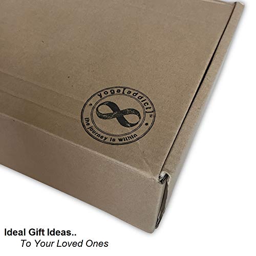 image for YogaAddict Cork Yoga Blocks 2 Pack and Yoga Strap Set with Box, Set, Y