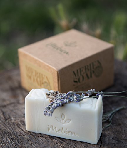Mebien Organic Vegan Soap Bar - Homemade Natural Luxury handmade gift set for women body hand face bath Rose Lavender Calendula 3x3.5 oz - Thumbnail 3
