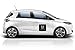 Flexible Magnets UBER CAR Decals - 3.5 x 3.5 inches Black Decals Vehicle Sticker Signs. 2 Decals!