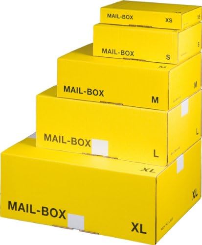 Smartbox Mail Caja de envío cartón S Amarillo resellables ...