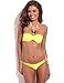 RELLECIGA Women's Jungle Jewel Push Up Bandeau Bikini Set
