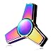 Fidget Spinner Stainless Steel by OHQ - EDC Premium Hand Spinner Toy for Killing Time - reduces Anxiety, increases Focus, helps ADHD&Autism (Rainbow)