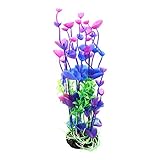 uxcell 8.3 Inch Purple Green Plant Decoration for Aquarium Landscaping