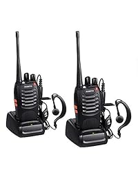 BaoFeng Walkie Talkie, BF-888S - Linterna LED de dos vías para camping, senderismo, caza, viajes, comunicación (2 unidades)